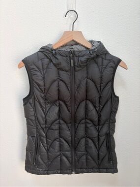 Outdoor Research Puffer Vest Hooded Quilted Insulated Packable Black Size Small